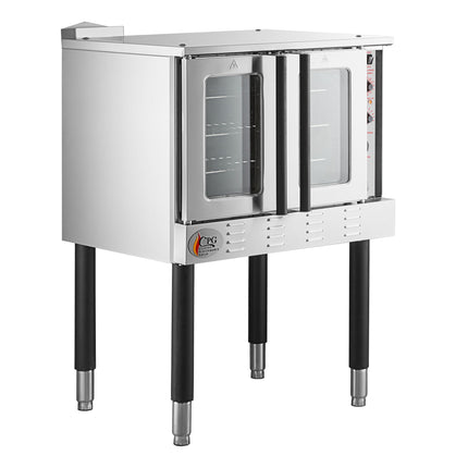 Lò đối lưu gas tự nhiên Cooking Performance Group FGC-100-N một tầng nguyên cỡ độ sâu tiêu chuẩn kèm chân - 54.000 BTU