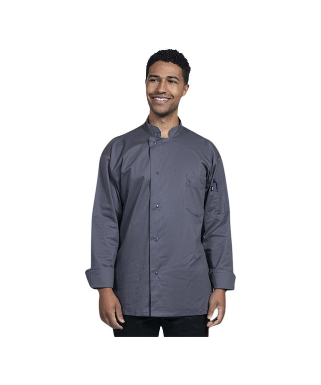 Áo bếp dài tay lưng lưới Uncommon Chef Turin màu xám đá size 2XL