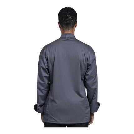 Áo bếp dài tay lưng lưới Uncommon Chef Turin màu xám đá size 2XL