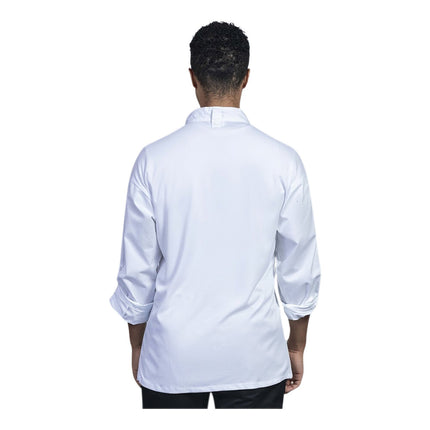 Áo bếp trưởng biến đổi tay dài Uncommon Chef Como unisex màu trắng lưng lưới 0708 - 2XL