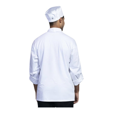 Áo đầu bếp tay dài chuyển đổi Uncommon Chef Pisa unisex trắng tùy chỉnh lưng lưới trắng 0711 - 2X