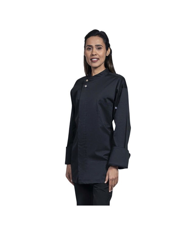 Áo bếp tay dài unisex có thể tùy chỉnh Uncommon Chef Bologna màu đen lưng lưới 0721 - 2XL