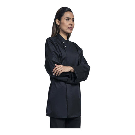 Áo bếp tay dài unisex có thể tùy chỉnh Uncommon Chef Bologna màu đen lưng lưới 0721 - 2XL