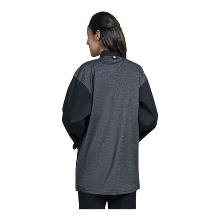 Áo bếp tay dài unisex Uncommon Chef Solta đen in tùy chỉnh lưng lưới xám 0721HC - 2X