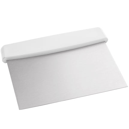 Dao cạo bột thép không gỉ Choice 15 x 11 cm tay cầm nhựa trắng