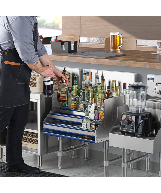 Giá trưng bày rượu 5 tầng thép không gỉ Advance Tabco PLD-2524 Prestige Series 61 cm - Sâu 64 cm