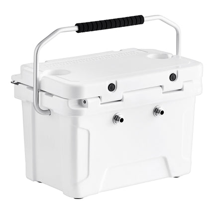 Thùng bia di động cách nhiệt CaterGator JB20WH2 trắng 2 vòi 20 lít với ống xoắn 20 m