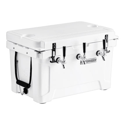 Thùng giữ lạnh ngoài trời CaterGator JB45WH3 trắng 3 vòi 44,5 lít thùng làm mát bia cách nhiệt với 21 m cuộn ống