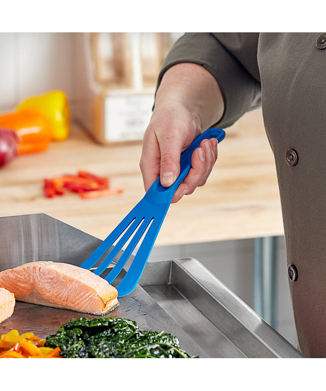Xẻng phới / xẻng lật có rãnh chịu nhiệt cao Mercer Culinary Hell's Tools M35110BL màu xanh dương 30 cm