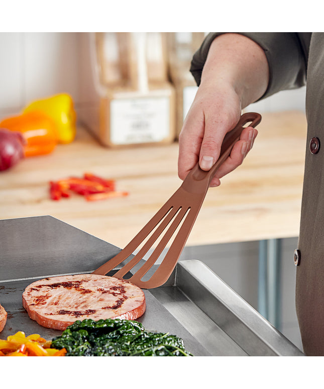 Xẻng phới / xẻng lật có rãnh chịu nhiệt cao Mercer Culinary Hell's Tools M35110BR màu nâu 30 cm