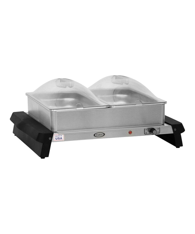 Nồi hâm buffet điện đôi Cadco WTBS-23P nắp trong - 120V