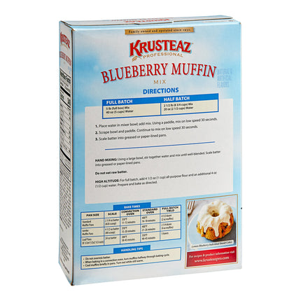 Bột trộn làm bánh Krusteaz Professional 2,3 kg Blueberry Muffin Mix - Thùng 6 cái