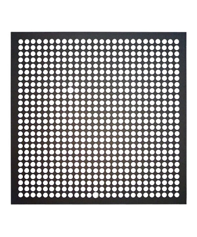 Đĩa pizza vuông nhôm anod cứng đục lỗ LloydPans Quik-Disks 36 x 36 cm phủ Tuff-Kote QDF40-14X14-PSTK