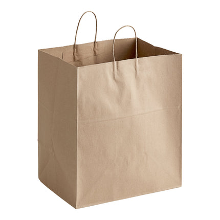 Túi giấy kraft mua sắm có quai Duro Super Royal 35,6 x 25,4 x 40 cm - Bó 200 cái
