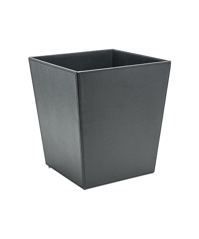 Sọt rác miệng loe da giả đen room360 London 13,2 lít - Thùng 4 cái
