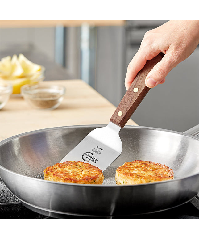 Xẻng lật mini Mercer Culinary Praxis M18435, tay cầm gỗ hồng mộc 6,4 x 6,4 cm