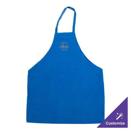 Tạp dề yếm vải poly-cotton có thể tùy chỉnh Chef Revival xanh royal