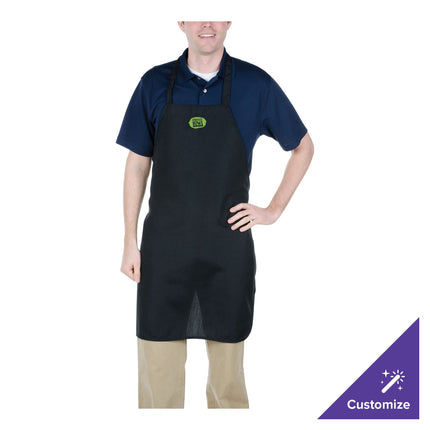 Tạp dề yếm polyester có thể tùy chỉnh Chef Revival đen