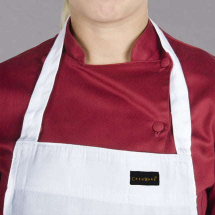 Tạp dề yếm vải poly-cotton cao cấp có thể tùy chỉnh Chef Revival trắng, 1 túi