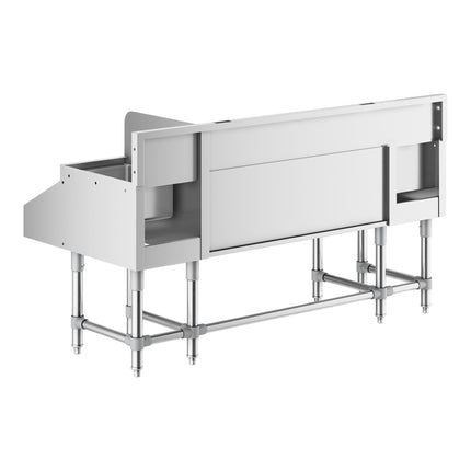 Quầy pha chế cocktail kết hợp inox Regency Spec Line 152 cm kèm giá trưng bày rượu
