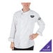 Áo bếp điều hành nhẹ Mercer Culinary Renaissance unisex trắng viền đen M62020WB - Size 2XL
