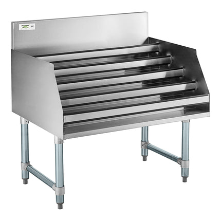 Trạm pha chế gầm quầy bar Regency 91,4 cm Five-Tiered inox rượu trưng bày giá - 66 cm sâu
