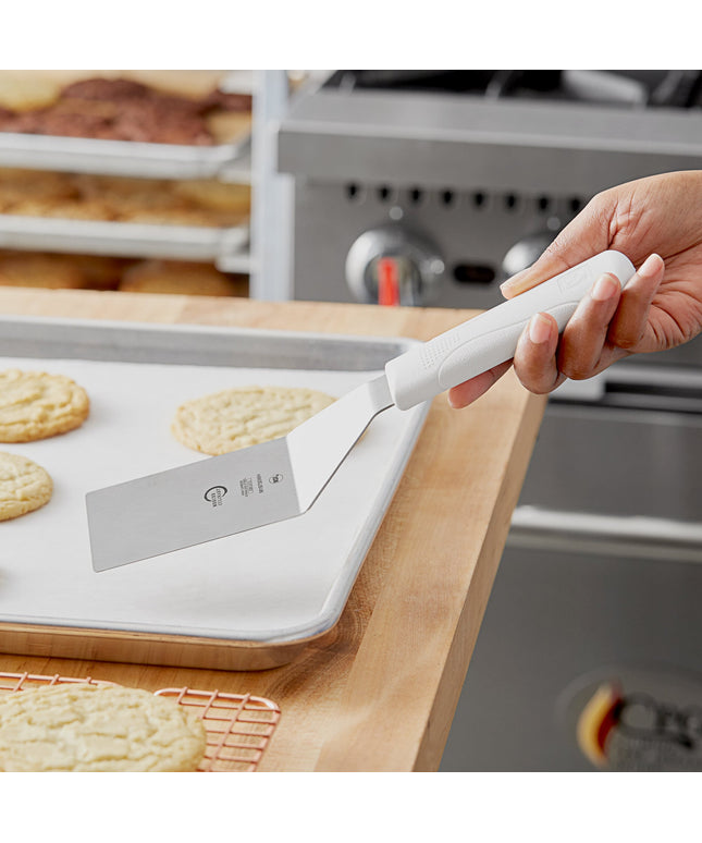 Xẻng lật cạnh vuông Mercer Culinary Millennia M18730WH, tay cầm trắng 10 x 6,4 cm