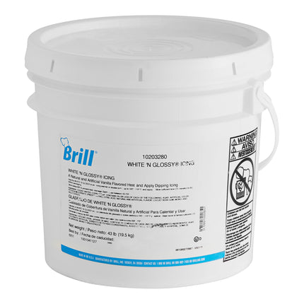 Kem phủ bánh donut Brill White 'n Glossy 19,5 kg