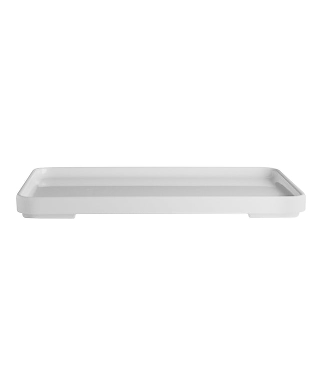Nắp hộp bento melamine hình chữ nhật Creations Oasis by Steelite International 27 x 18 cm màu trắng - Thùng 4 cái
