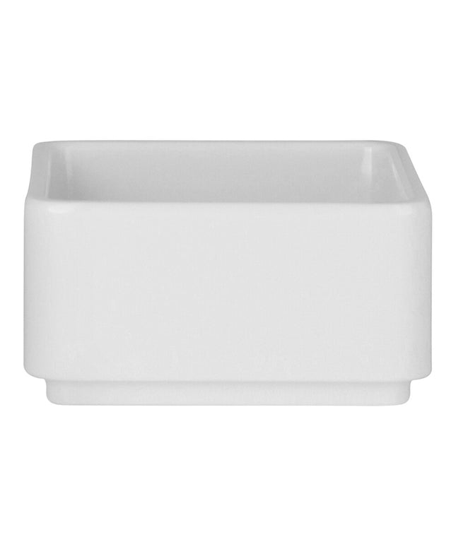 Khay lót hộp bento melamine Creations Nu by Steelite 7,6 cm vuông màu trắng - Thùng 12 cái