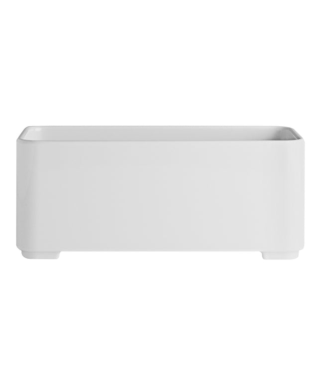 Khay lót hộp bento melamine chữ nhật trắng Creations Oasis từ Steelite International 17 x 8 cm - Thùng 4 cái