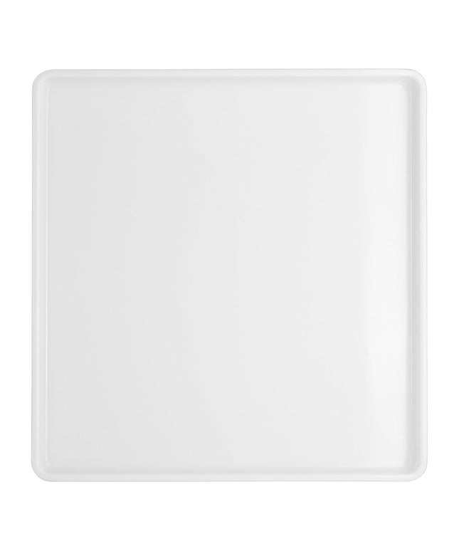 Nắp hộp bento melamine chữ nhật trắng Creations Nu Steelite 26,7 x 25,4 cm - Thùng 12 cái