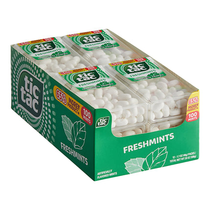 Kẹo bạc hà Tic Tac Freshmints gói 100 viên - Hộp 12 gói