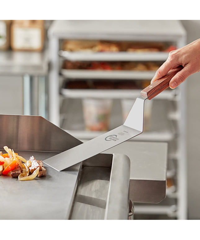 Xẻng lật cạnh vuông Mercer Culinary Praxis M18460, tay cầm gỗ hồng mộc 20 x 8 cm