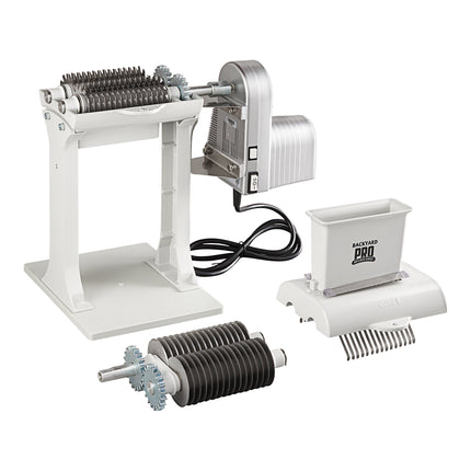 Máy dần thịt 31 lưỡi kèm bộ động cơ, bộ lưỡi thái khô bò, tay quay, hai chân và kẹp Backyard Pro MT-31 Butcher Series