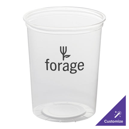 Choice Hộp Đựng Đồ Ăn Deli Tròn Trong Mờ Dùng Được Lò Vi Sóng In Tùy Chỉnh 32 oz - 500/Thùng