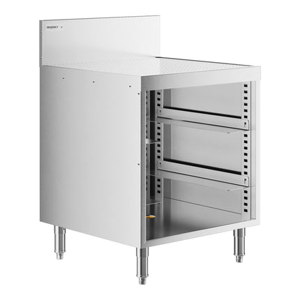 Bộ trữ giá đựng ly mặt đục lỗ thép không gỉ Regency Spec Line 61 x 61 cm