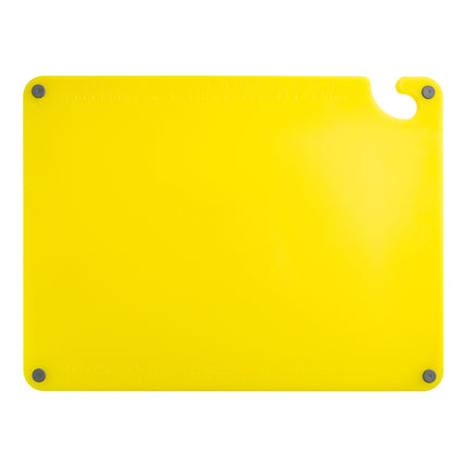 Thớt nhựa PP vàng có núm chống trượt, móc treo và thước đo Choice 61 x 46 x 1,3 cm