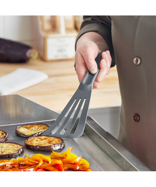 Xẻng phới / xẻng lật có rãnh chịu nhiệt cao Mercer Culinary Hell's Tools M35110GY màu xám 30 cm