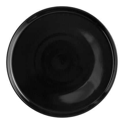 Đĩa pizza gốm stoneware đen Acopa 33 cm - Thùng 6 cái