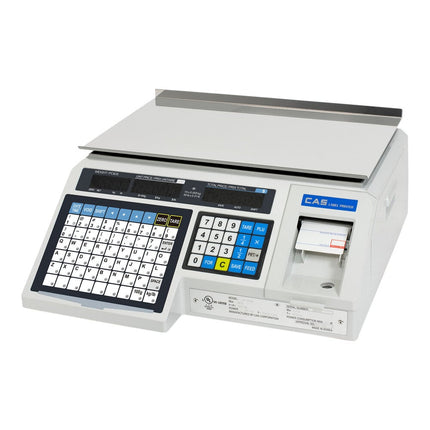 Cân điện tử tính giá CAS LP-1000N 13,6 kg có máy in tem nhãn
