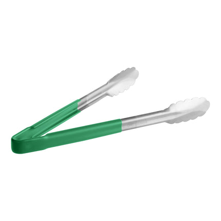 Kẹp gắp răng cưa thép không gỉ Fourté 30 cm tay cầm phủ xanh lá