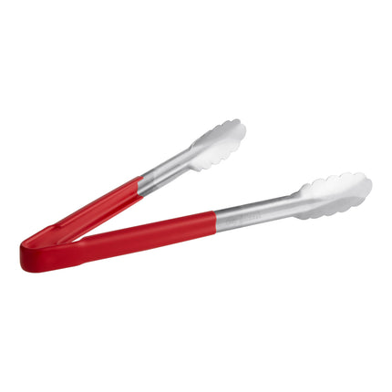 Kẹp gắp thép không gỉ đầu sò Fourté 30 cm tay cầm bọc màu đỏ