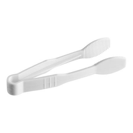Kẹp gắp thức ăn nhựa polycarbonate đầu phẳng màu trắng Choice 15 cm