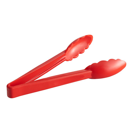 Kẹp gắp thức ăn nhựa polycarbonate đầu vỏ sò màu đỏ Choice 23 cm