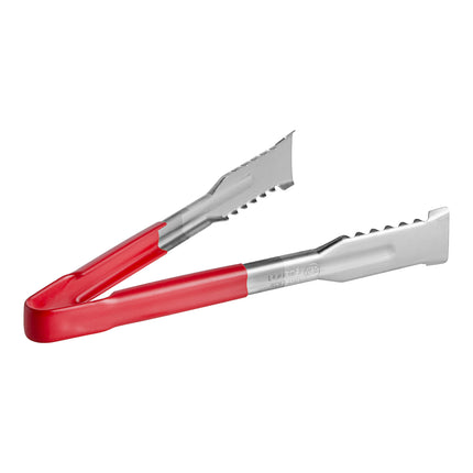 Kẹp gắp thức ăn nướng thép không gỉ tay cầm phủ đỏ Fourté 24 cm