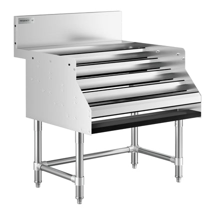 Giá trưng bày rượu inox Regency Spec Line 76 cm năm tầng - Sâu 74 cm