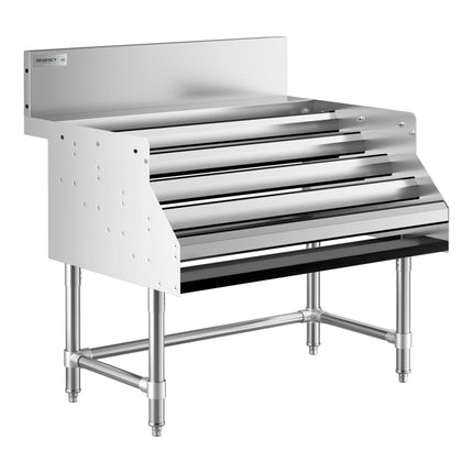 Giá trưng bày rượu inox Regency Spec Line 91 cm năm tầng - Sâu 74 cm