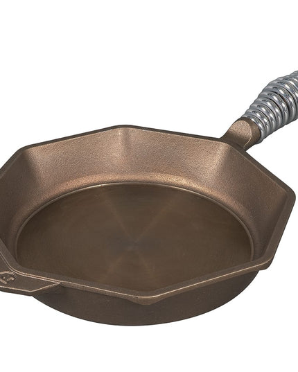 Chảo Gang Finex SL12-10001 Bát Giác 30.5 cm Có Nắp Tay Cầm Thép Lò Xo