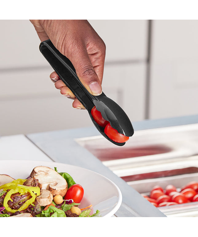 Kẹp gắp nhựa polycarbonate đầu răng cưa màu đen Choice 15 cm